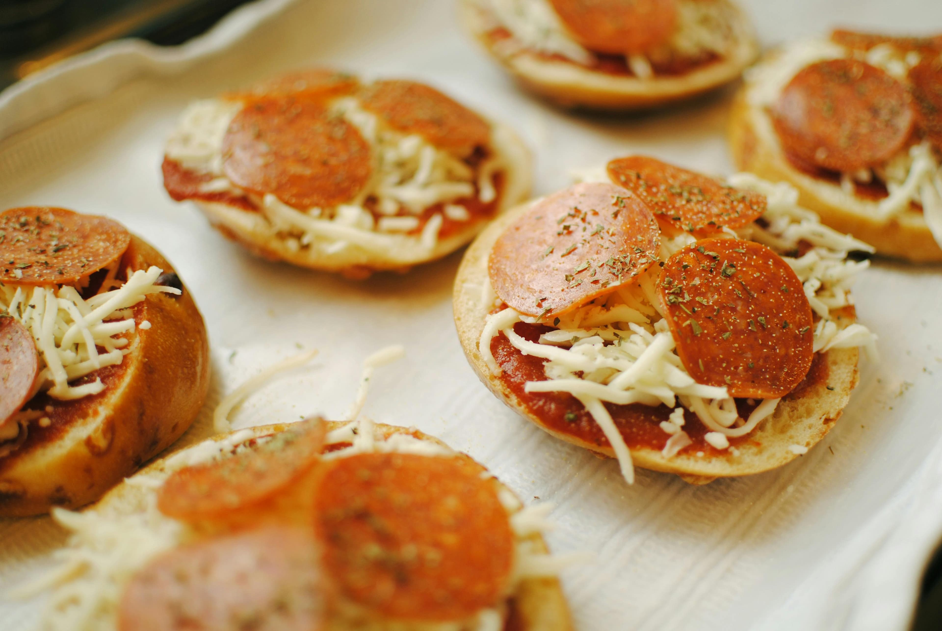 High Protein Bagel Pizza