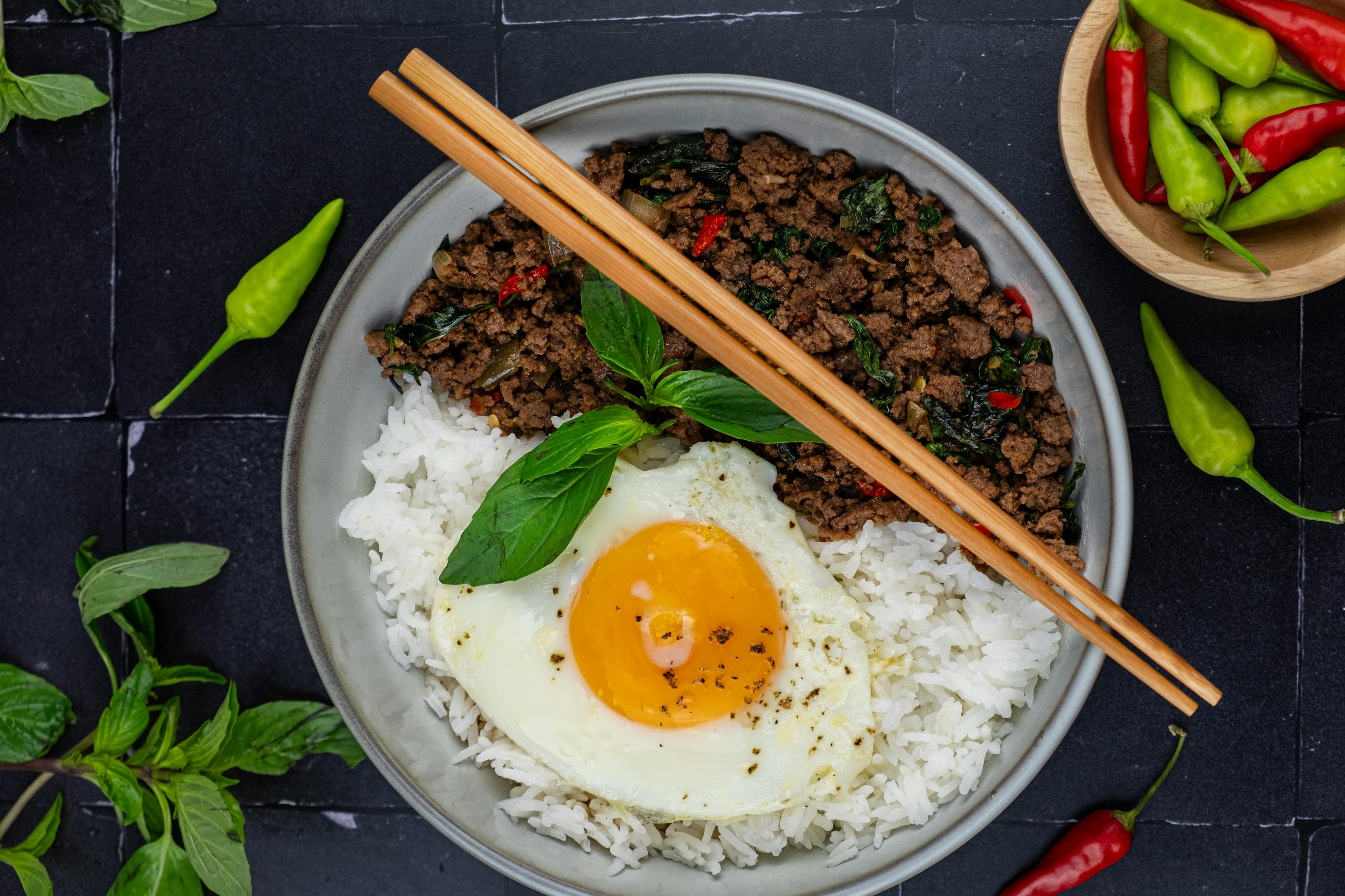 Spicy Beef Rice Bowls